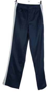 Dámské tmavomodré sportovní tepláky s pruhy Cutting Edge 