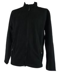 Pánská černá fleecová propínací mikina Crane 