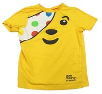 Žluté tričko s medvídkem Pudsey George