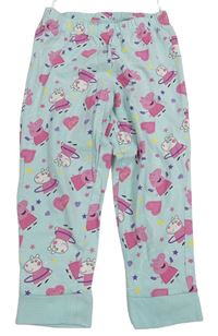Světlemodré pyžamové kalhoty s Peppa pig