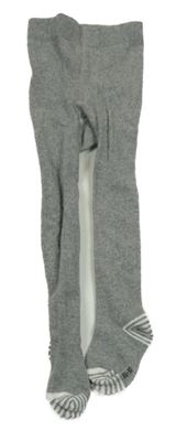 Šedé punčocháče s proužky