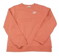 Růžová mikina s logem Nike