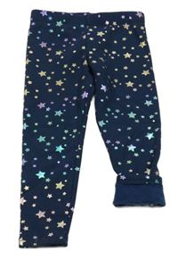 Tmavomodré teplákové legíny s hvězdičkami Lily & Dan