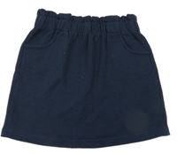 Tmavomodrá tepláková sukně 