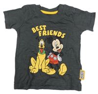 Šedé triko s Mickey Mousem 
