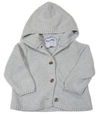 Šedý propínací svetr s kapucí Old Navy