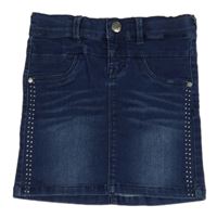 Tmavomodrá riflová sukně s kamínky Name it