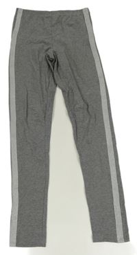 Šedé legíny s pruhy 