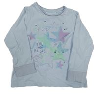 Světlemodré pyžamové triko s hvězdami C&A