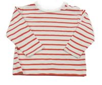 Bílo-červené pruhované triko M&S