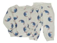 2set - Bílá tepláková souprava se Stitchem Disney