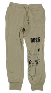 Béžové tepláky s Pikachu George