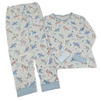 Bílo-světlemodré pyžamo s jednorožci C&A