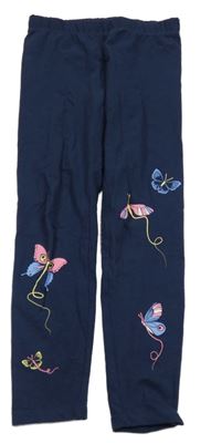 Tmavomodré legíny s motýlky Alive