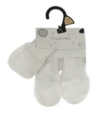 Nové - 3x bílé bavlněné rukavice F&F