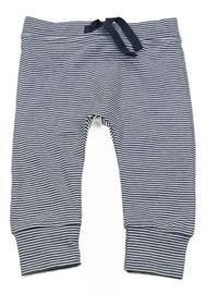 Tmavomodro-bílé pruhované tepláky George