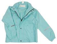 Pomněnková šusťáková jarní bunda s ukrývací kapucí Alive