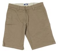 Světlehnědé plátěné kraťasy Jack & Jones