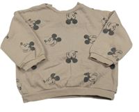 Béžová mikina s Mickeym H&M