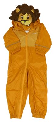 Medová funkční šusťáková kombinéza s kapucí - lev Regatta