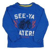 Safírové triko s motorkami Tommy Hilfiger