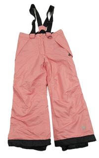 Světlerůžové oteplovačky s odepínacími kšandami Lupilu