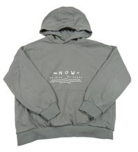 Šedá mikina s nápisem a kapucí Reserves 