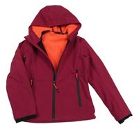 Malinová softshellová bunda s kapucí CMP