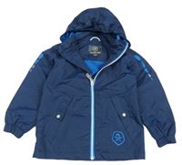 Tmavomodrá šusťáková jarní bunda s kapucí Color Kids 