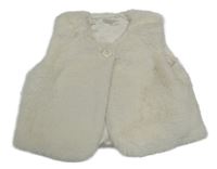 Smetanová kožešinová podšitá vesta George 