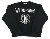 Černá crop mikina Wednesday H&M