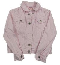 Světlerůžová riflová crop bunda Dopodopo