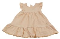 Broskvovo-bílé pruhované šaty Nutmeg