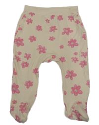 Pudrové polodupky s kytičkami So Cute