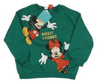Nová - Zelená mikina s Mickeym Disney
