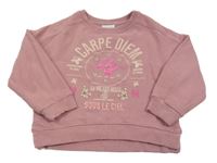 Růžová oversize mikina s nápisem Mint Velvet