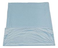 Světlemodrá plyšová minky deka Pure Baby