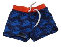 Nové - Tmavomodro-červené nohavičkové plavky s kraby Miniclub