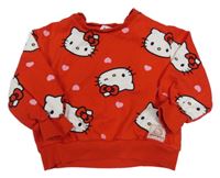Červená oversize mikina s Kitty Matalan