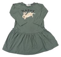 Khaki bavlněné šaty se zajíčkem H&M