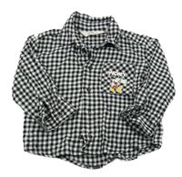 Černo-bílá kostkovaná košile s Mickey H&M