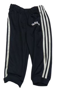 Tmavomodro-bílé sportovní tepláky Adidas
