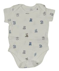 Bílé body se zvířátky little nutmeg