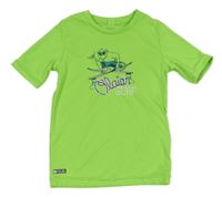 Neonově zelené UV tričko s opičkou OLAIN