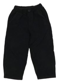 Černé žebrované crop tepláky ZARA