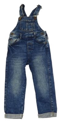 Modré riflové laclové kalhoty Next