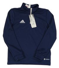 Nové - tmavomodrá funkční sportovní mikina Adidas