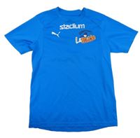 Modrý funkční sportovní dres s logem PUMA