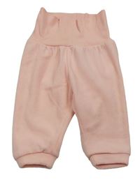 Růžové fleecové tepláky H&M