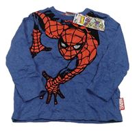 Modré melírované triko se Spidermanem Marvel